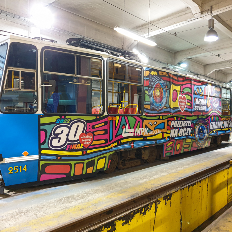 Tramwaj Wielka Orkiestra Świątecznej Pomocy Licytacja